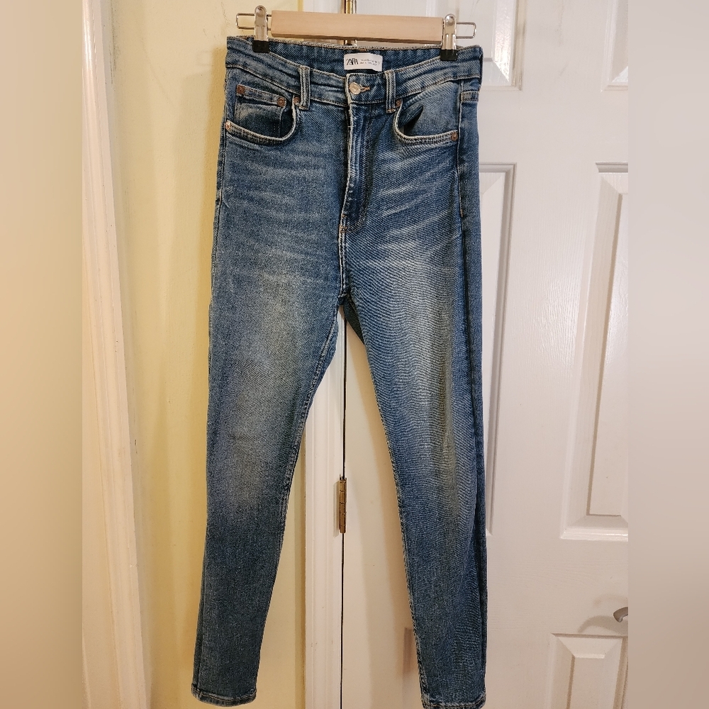 Zara Extreme High Rise Super Stretchy Skinny Jeans